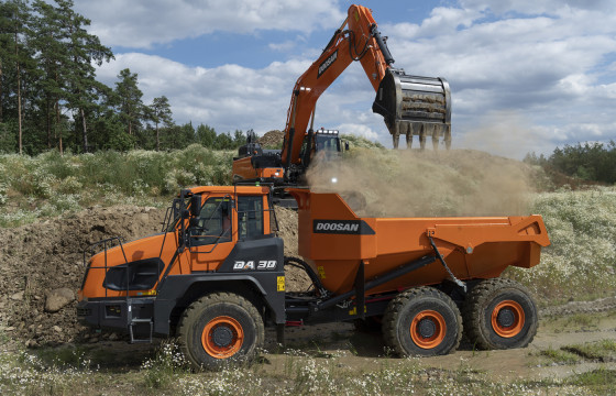 Articulated dump trucks