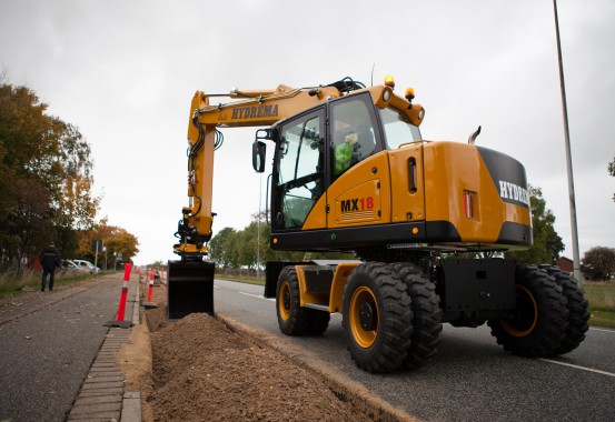 Wheeled excavators